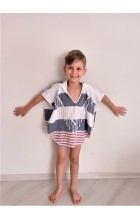 Peştemal Çocuk Panço Plaj Kıyafeti